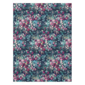 Roze magenta Green Blue Blauwgroen Peony & Roos Fl Tafelkleed (Voorkant)