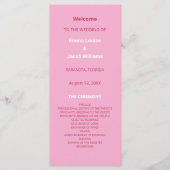 Roze Magenta Modern huwelijksprogramma (Voorkant)