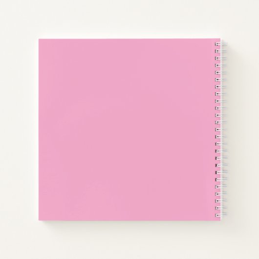 Roze Magenta Moderne bruiloft gastenboek Notitieboek (Achterkant)