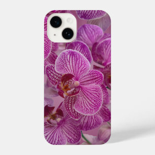Roze magenta orchidee bloemen iPhone 14 hoesje