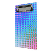 Roze magenta Paars Blue Turquoise Mini Klembord (Angled2)