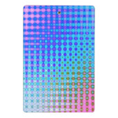 Roze magenta Paars Blue Turquoise Mini Klembord (Achterkant)