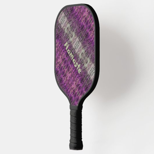 Roze magenta Paars en groen Abstract Pickleball Paddle (Links)