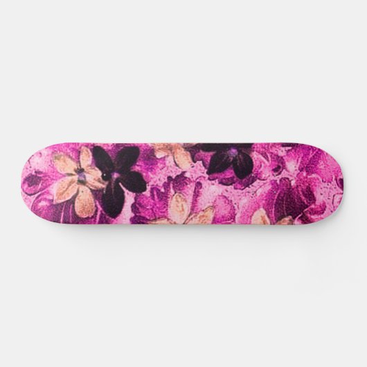 roze magenta peach Violet Skateboard (Horizontaal)