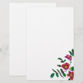  roze magenta Rozen, roze waterverf roze rozen Briefpapier (Voorkant / Achterkant)