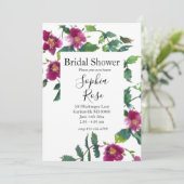  roze magenta Rozen, roze waterverf roze rozen Kaart (Staand voorkant)