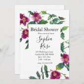  roze magenta Rozen, roze waterverf roze rozen Kaart (Voorkant / Achterkant)