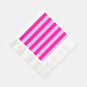 Roze & Magenta Streeppatroon Servet (Hoek)
