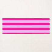 Roze & Magenta Streeppatroon Yogamat (Achterkant (horizontaal))
