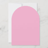 Roze Magenta Trouwdetails Kaart (Achterkant)