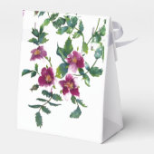  roze magenta waterverf rozen bedankdoosjes (Achterkant)