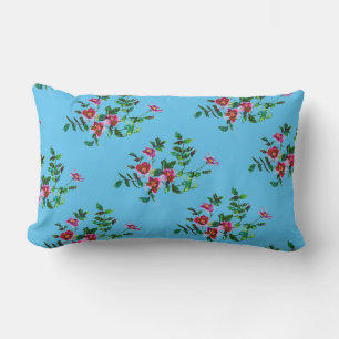  roze magenta waterverf rozen kussen