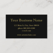  roze magenta waterverf rozen visitekaartje (Achterkant)