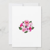  Roze Magenta White Floral 100th Birthday Kaart (Achterkant)
