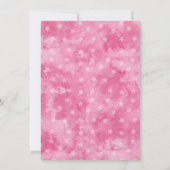 Roze Magic Birthday Party Kaart (Achterkant)