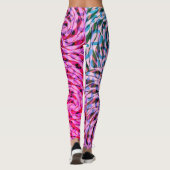 roze Magic  patroonmix Leggings (Achterkant)