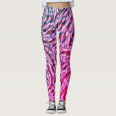 roze Magic  patroonmix Leggings (Voorkant)
