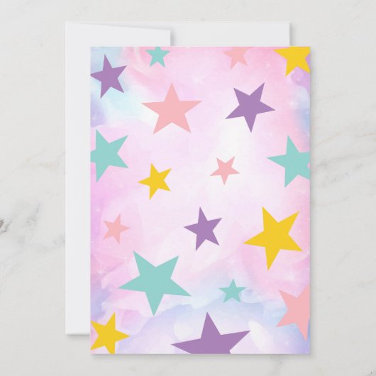 Roze Magic Show Verjaardag Kaart (Achterkant)