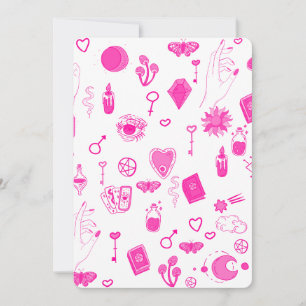 roze magisch mystiek kaart