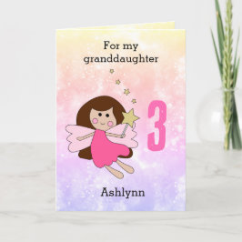 Roze magische 3rd Birthday Kaart