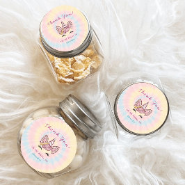 Roze Magische eenhoorn stropdas kleurstof goud gli Ronde Sticker