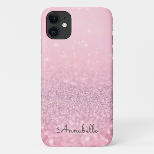 Roze magische glitters Case-Mate iPhone case (Achterkant)