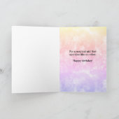 Roze magische Kaart van de eerste verjaardag (Binnen)