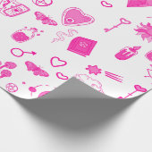 roze magische mystiek cadeaupapier (Hoek)