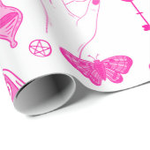 roze magische mystiek cadeaupapier (Rol Hoek)