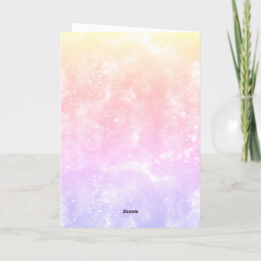 Roze magische, negende verjaardag Kaart (Achterkant)