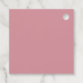 Roze Magische Prinses Kasteel Verjaardagsgunst Tag Bedankjes Labels (Achterkant)