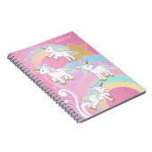 Roze, magische regenboog 🦄 Unicorns Notitieboek (Rechterzijde)
