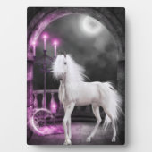 Roze Magische Unicorn Fotoplaat (voorkant)