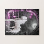 Roze Magische Unicorn Legpuzzel (Horizontaal)