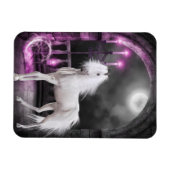 Roze Magische Unicorn Magneet (Horizontaal)