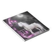 Roze Magische Unicorn Notitieblok (Schuin)