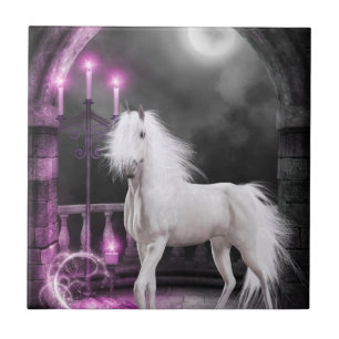 Roze Magische Unicorn Tegeltje