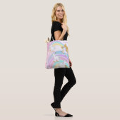 Roze Magische Unicorns Tote Bag (Op model)