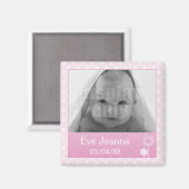 Roze magneet (Voorkant / Achterkant)