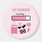 Roze magneet voor zomerlading (Voorkant)