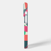 Roze Magnolia Abstracte Floral Colour Blocks Aange Case-Mate iPhone Case (Achterkant / Links)