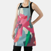 Roze Magnolia Abstracte Floral Colour Blocks Home Schort (Insitu)