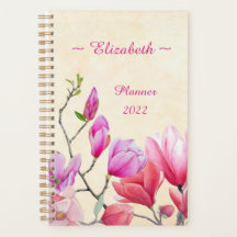 Roze Magnolia Aquarel Aanpassen/Persoonlijk maken 