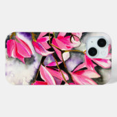 Roze Magnolia aquarel Case-Mate iPhone Case (Achterkant (horizontaal))