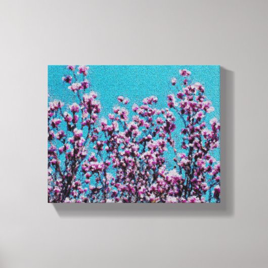 Roze Magnolia Bloemen Bloemen Bloemen Bloemen Bloe Canvas Afdruk (Voorkant)