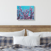 Roze Magnolia Bloemen Bloemen Bloemen Bloemen Bloe Canvas Afdruk (Insitu (Slaapkamer))