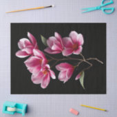 Roze Magnolia Bloemen Tissuepapier (Craft)