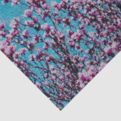 Roze Magnolia Blossom Blue Sky Decoupage Tissuepapier (Detail)