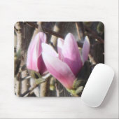 Roze Magnolia Blossom Muismat (Met muis)