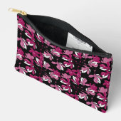 Roze magnolia botanische print etui (Open)